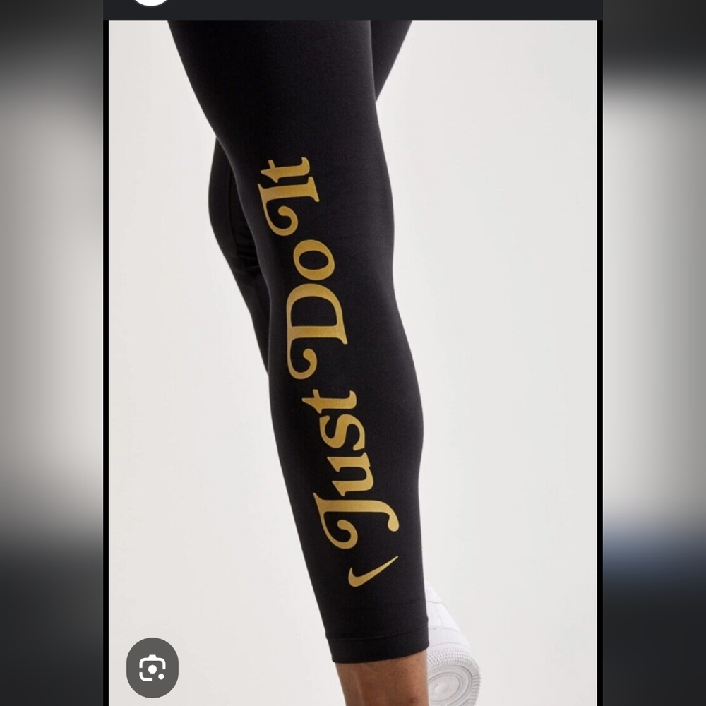 Nike Ladies' Black Essential High Waist  "Just Do It" Leggings